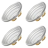 Maelsrlg PAR36 LED Landscape Bulb, 36W Equivalent, 90 CRI, Warm White 3000K, 12V AC/DC, 6W 600LM, Outdoor Low Voltage LED Bulbs for Tractor, RV, Snowblower, 4-Pack