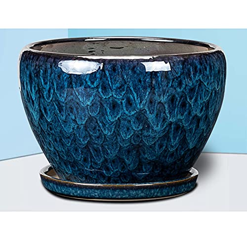 Vase coloré YRYRYW en céramique bleue pour éviter les pots ternes