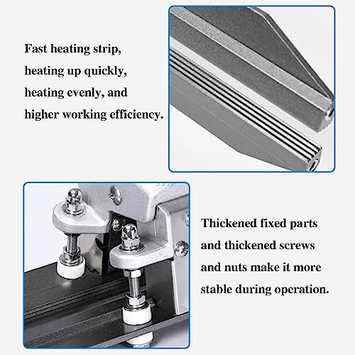 Sellador térmico portátil de temperatura ajustable para bolsas de aluminio, ideal para almacenamiento de alimentos, sellado al vacío, uso en cocina, compacto y fácil de usar