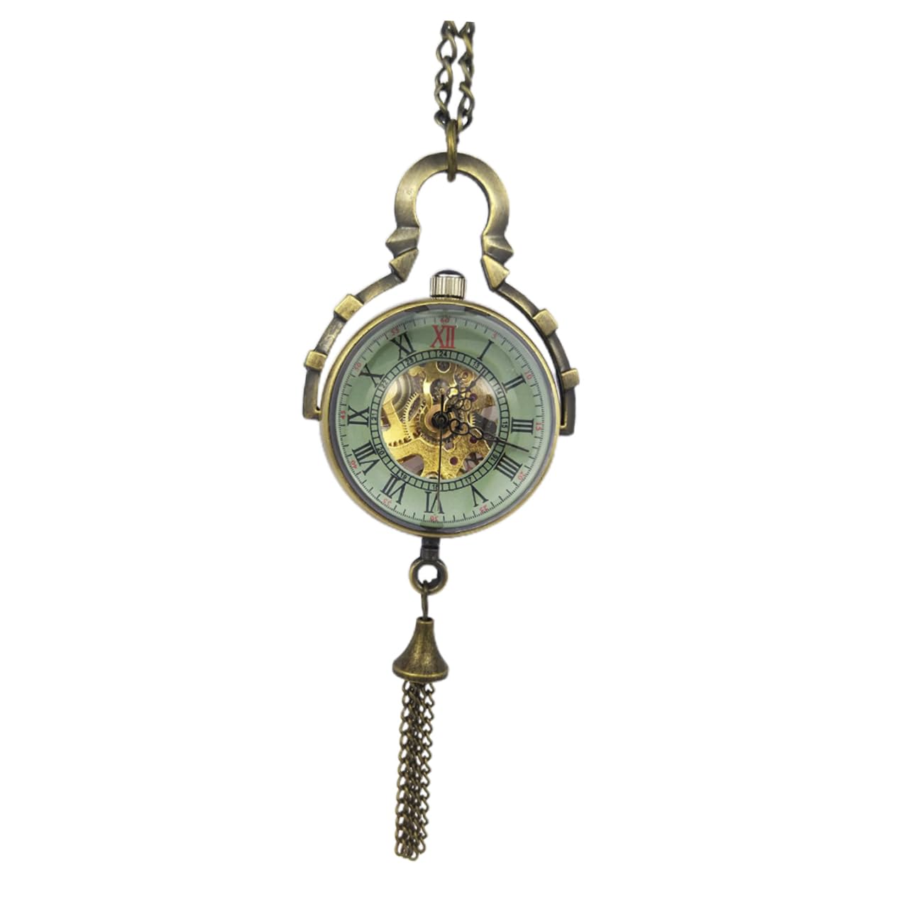 VANZACK Reloj de Bolsillo Colgante Mecánico Retro Collar para Adultos