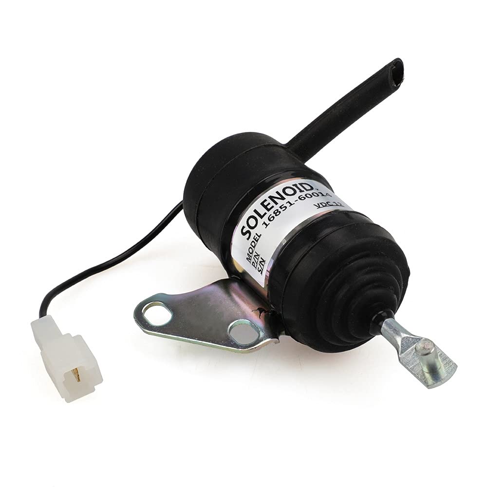 Vanne de Mise Hors Tension de SoléNoïde D'ArrêT de Carburant pour Pelle de Tracteur de Tondeuse Kubota RTV RTV900 16851-60014 052600-4530