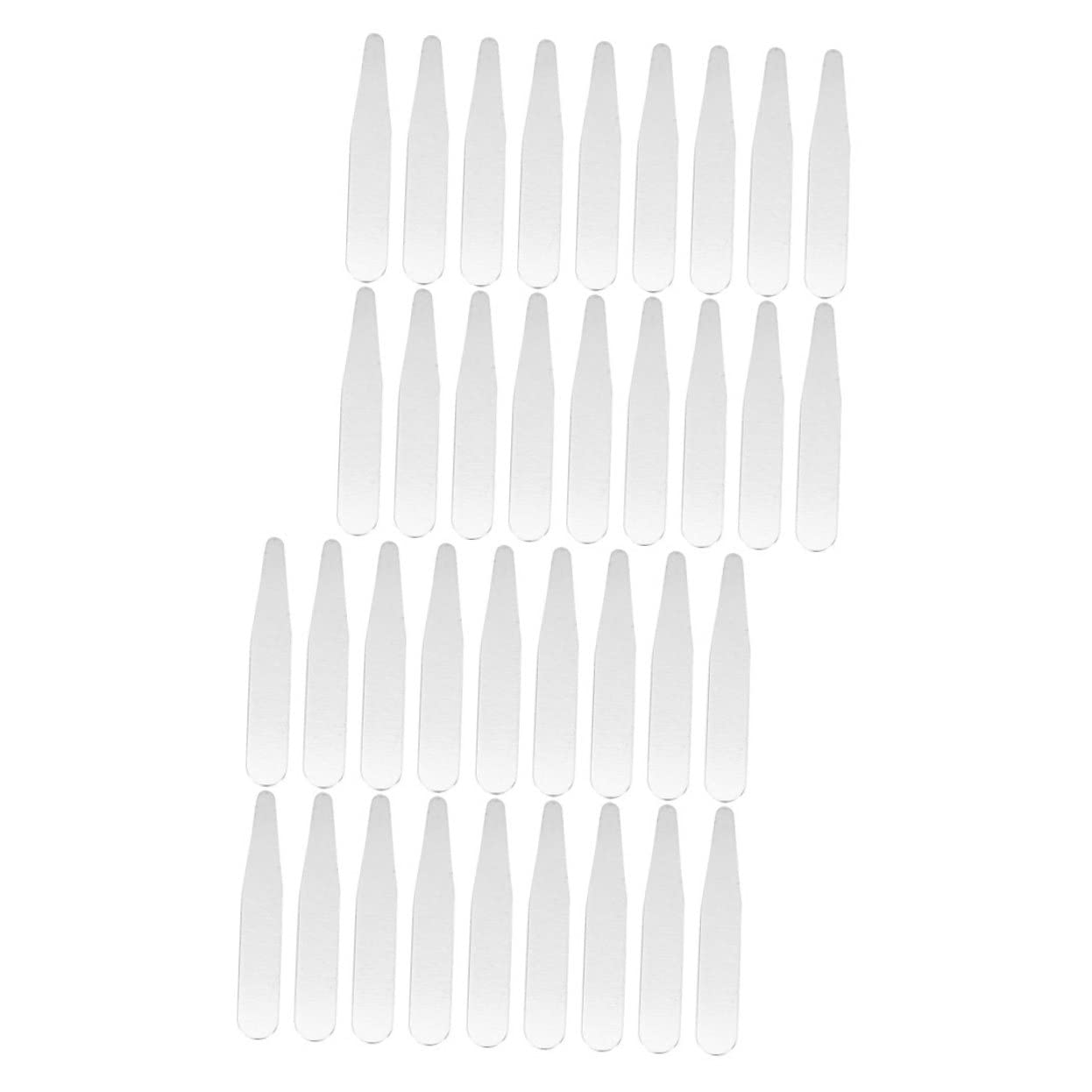 LIFKOME Kragenformer für Herrenhemden und Anzugkragen 36 Stück aus Edelstahl und Acryl mit Glatter Oberfläche für Professionelles Erscheinungsbild