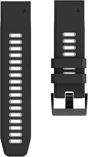 Correa de silicona QuickFit de 1.024 in, 0.866 in, 0.787 in, compatible con Garmin EPIX Fenix 7 7X 7S Solar 6 6X 6S Pro 5X 5S PlusInstinct