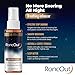 RoncOut Anti Snoring Spray 30 ml | Natural Supplement with Biopolysaccharides and Vitamins | Throat Lubricant to Reduce Snoring and Improve Sleep (1)