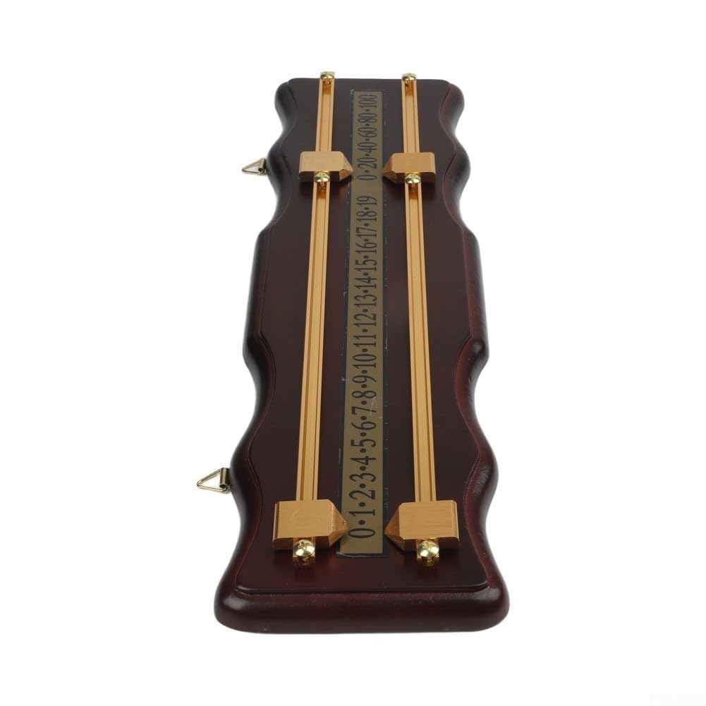 Marcador de Billar Doble Vía MDF 43cm Deslizante(Dark Red)