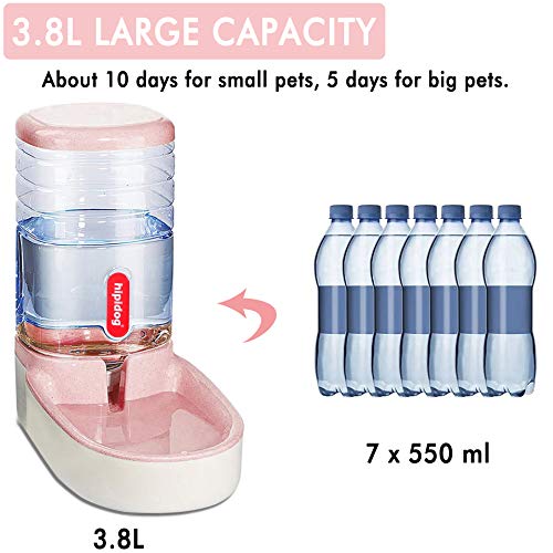 Automatic Pet Feeder Small&Medium Pets Automatic Food Feeder and Waterer Set 3.8L, Travel Supply Feeder and Water… - Image 3