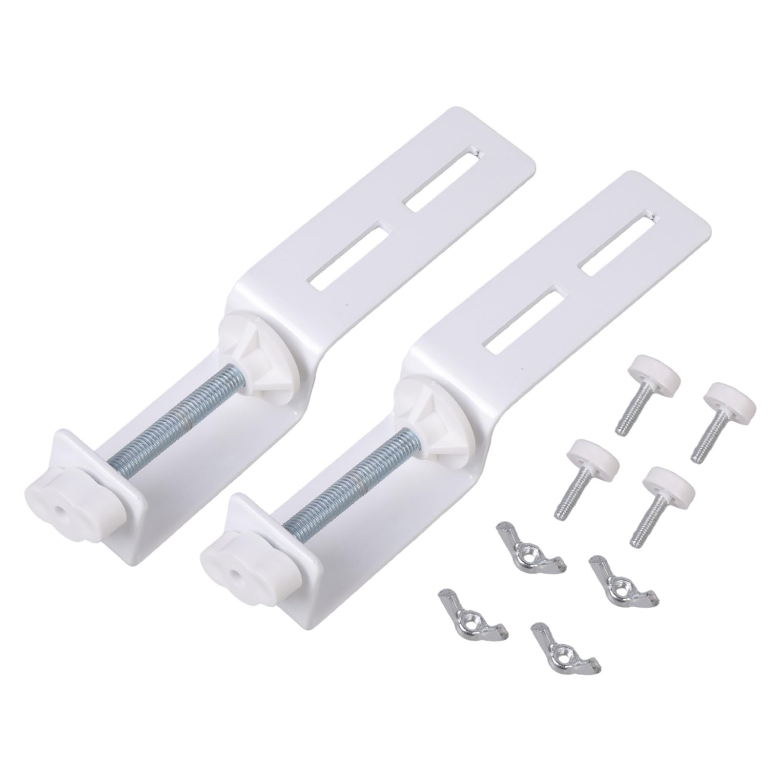 Jiingekk White Versatiles U Shape Pegboard Brackets For Stable Fastening And User Friendly Assembly Home Improvement