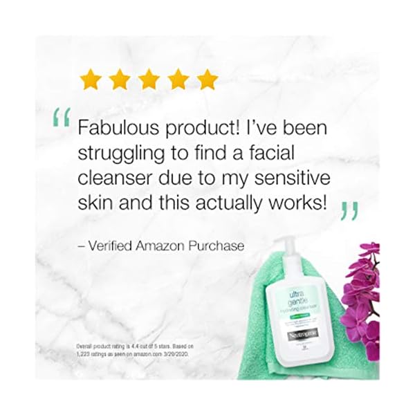 Neutrogena-Ultra-Gentle-Hydrating-Daily-Facial-Cleanser-for-Sensitive-Skin-Acne-Eczema-Rosacea-Oil-Free-Soap-Free-Hypoallergenic-Non-Comedogenic-Creamy-Face-Wash-12-fl-oz Neutrogena Ultra Gentle Hydrating Facial Cleanser, Non-Foaming Face Wash for Sensitive Skin, Gently Cleanses Face Without Over Drying, Oil-Free, Soap-Free, Fragrance-Free, 12 fl. oz
