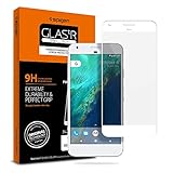 Spigen Tempered Glass Google Pixel Screen Protector [ Case Friendly ] [ Maximum Protection ] for Google Pixel (2016 Release) - White