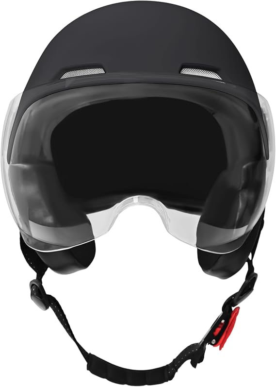 Motorcycle Helmet for Adults Half Helmet with Windproof Mask for Cruiser , Road Bikes, Electric Bikes, Scooter Cool Helmet for Men and Women,DOT Approved