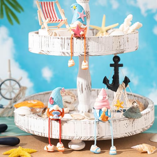 Set 3 Figuras Gnomo de Playa Decorativo en Resina miniatura 3