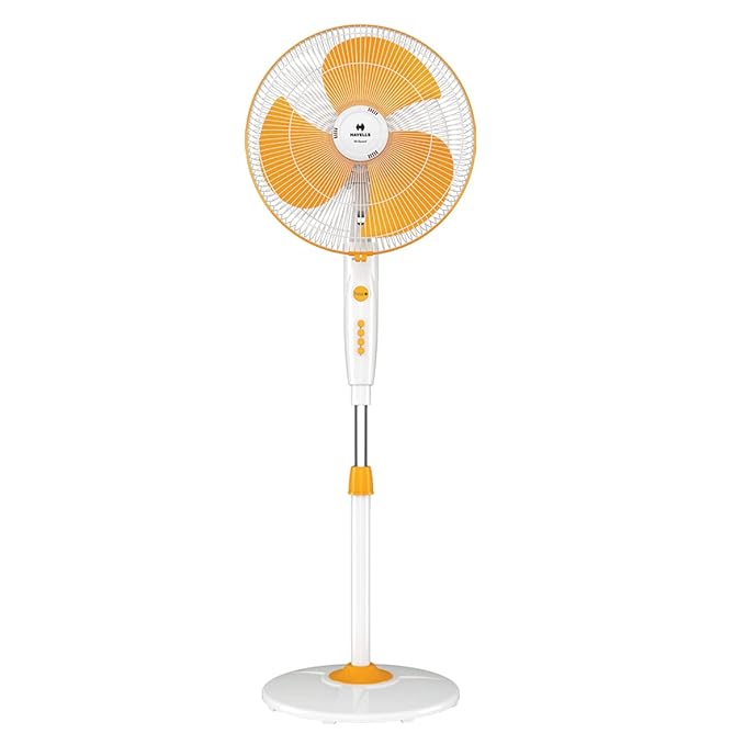 Buy Havells Trendy High Speed 400mm Pedestal Fan (White Yellow