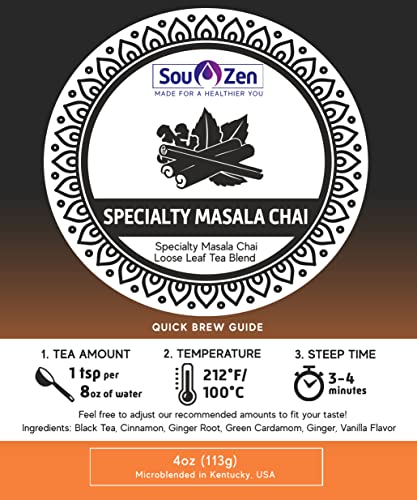 Té Masala Chai especial hoja suelta 4oz miniatura 2