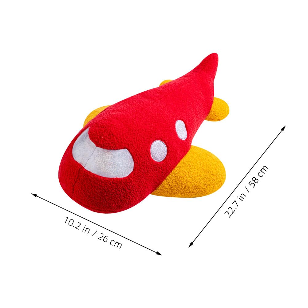 LOGOFUN Plane Plush Pillow Airplane Throw Pillow Plane Stuffed Cushion for for Birthday Bedtime Home Office Living Room Decor - 58CM