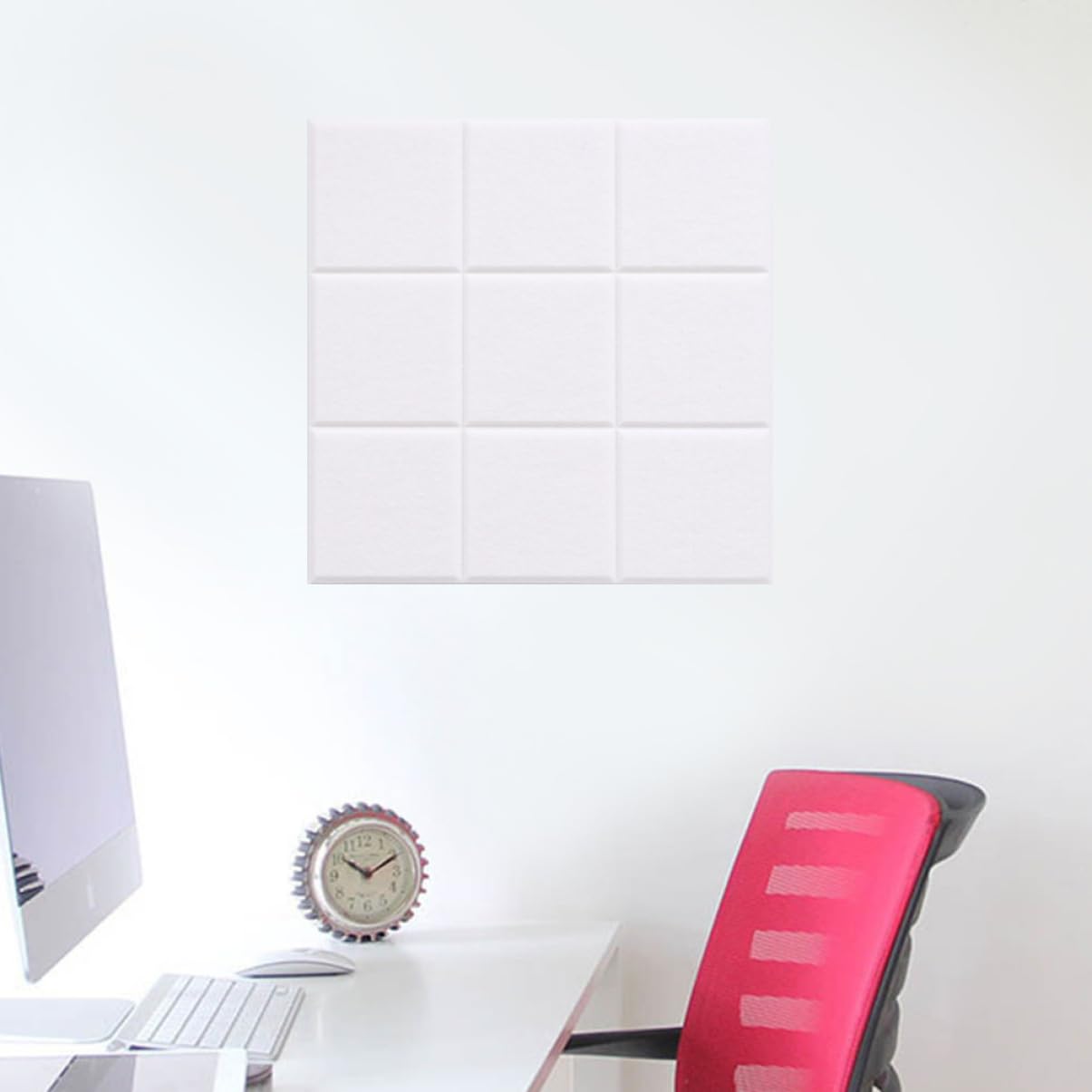 Angoily Nine Grid Display Board Felt Story Board Classroom Wall Sticker 4 Pcs Wall Artwork Set