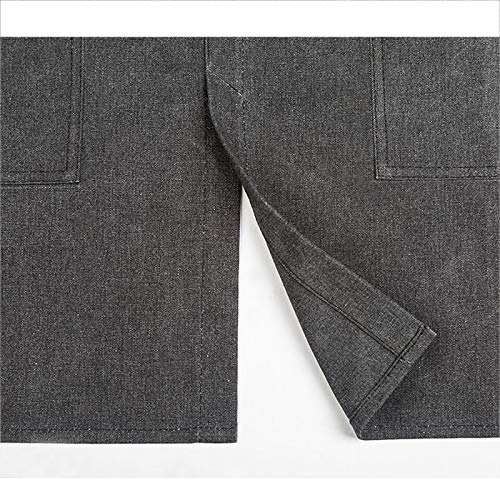 Delantales De Cocina Delantal Cocina Slits Peluquero Dinero Restaurante Barista Delantales Pintura Ropa De Trabajo For Hombres Y Mujeres (Color : Lether Belt)