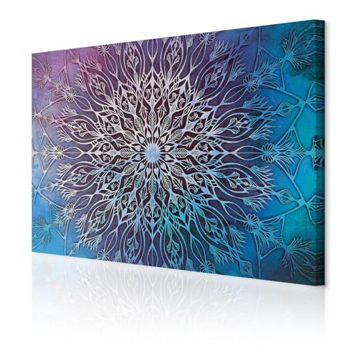 decomonkey Cuadro Lienzo Mandala 60x40 cm 1 pieza Impresión Decoración Cuadro De Pared Material Tejido no Tejido Gráfica fotográfico Salón Abstracto Oriente