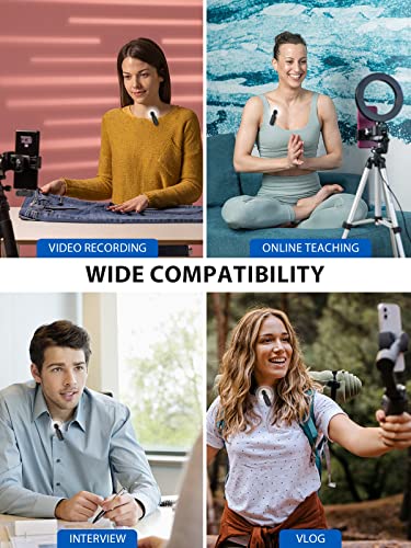 Handy Mikrofon Mini,Gimpro MC1(A) 2.4GHz【Lightning】PLUG&PLAY Ansteckmikrofon mit Ladekoffer 3 Mode Denoise für Vlogging Live-Streaming Youtube Instagram,Drahtloses-Lavalier-Mikrofon-iPhone-iPad - Image 7