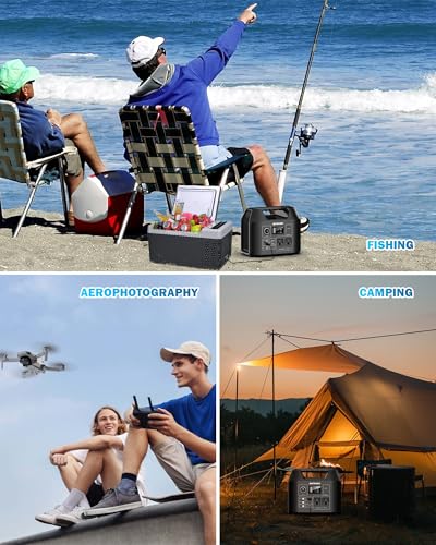 SinKeu E300 Portable Power Station 300W LiFePO4 Battery(LFP) 8-Port Solar Generator with 110V Pure Sine Wave AC Outlets Compact 80000mAh Solar Power Bank for Emergency Camping Home Use(Black) - Image 3