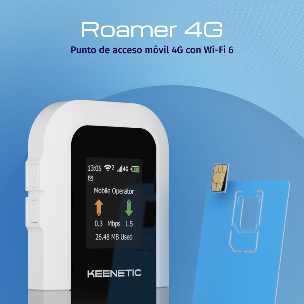 Keenetic Roamer 4g Router movil wifi6 ax230