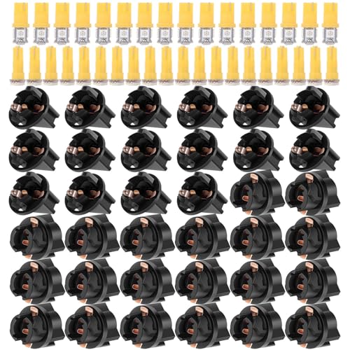 LBRST 16 x T10 5-5050-SMD Yellow Instrument Lights 16 x T10 168 Twist Lock Socket 20 x T5 1-5050-SMD Yellow 74 73 2721 Instrument Lights 20 x T5 74 73 2721 Twist Lock Socket