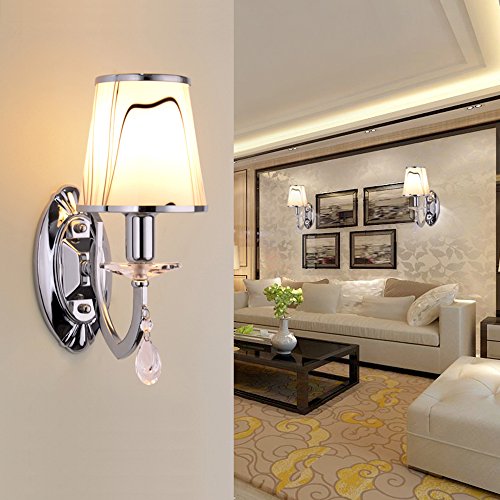 Lámpara de pared cristal moderna 5W luz auxiliar para lectura en dormitorio 2