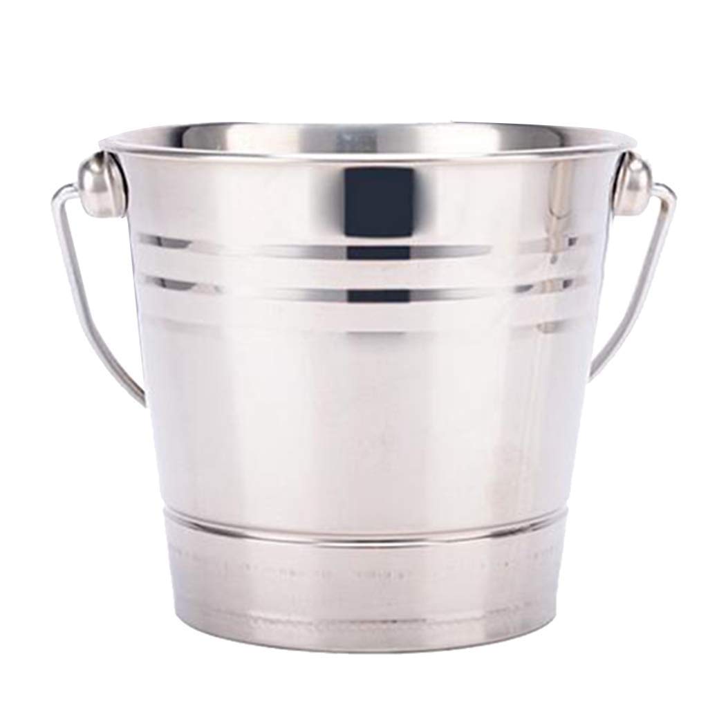 Enfriador de botellas de vino de acero inoxidable con tapa, cubo de hielo con pinzas y piedras de whisky, perfecto para botellas de 3 L y 1,5 L, ideal para fiestas y eventos