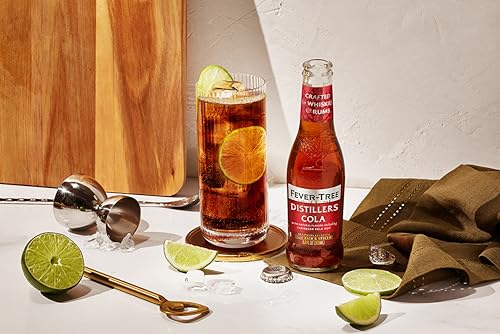 Image of Fever-Tree Distillers Cola - Premium Soda Mixer for Cocktails and Mocktails, 6.8 fl oz Bottles, Pack of 24 - Naturally Sourced, Non-GMO