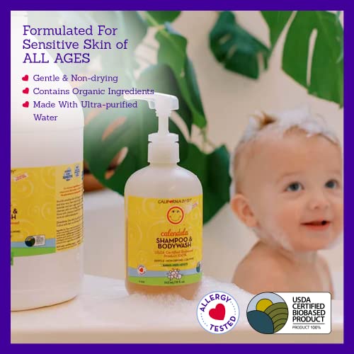 image for California Baby Calendula Shampoo and Body Wash - Allergy tested Baby 