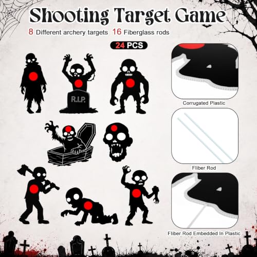 Image of 8 Pack Waterproof Shooting Target 12 x 16'' Archery Target