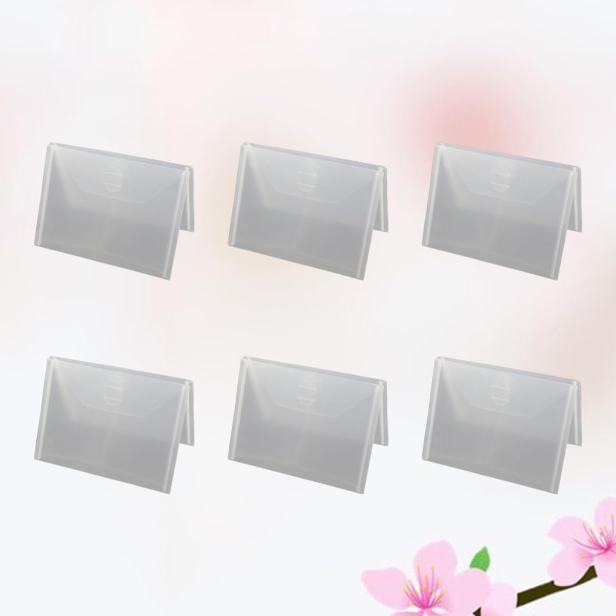 KICHOUSE Die Storage Bags Set of 20 18x13cm Plastic Organizer Zipper for Metal Cutting Dies Stencil Embossing Dies Travel Office Use