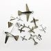Youdiyla 40 PCS Airplane Charms Collection, Antique Silver Bronze Plane Passenger Aircraft Helicopters Aviation Aircraft Fighter Aircraft Metal Pendants fro Jewelry Findings (Airplane HM49)