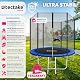 Trampolin 244 cm tectake mit Sicherheitsnetz für Kinder