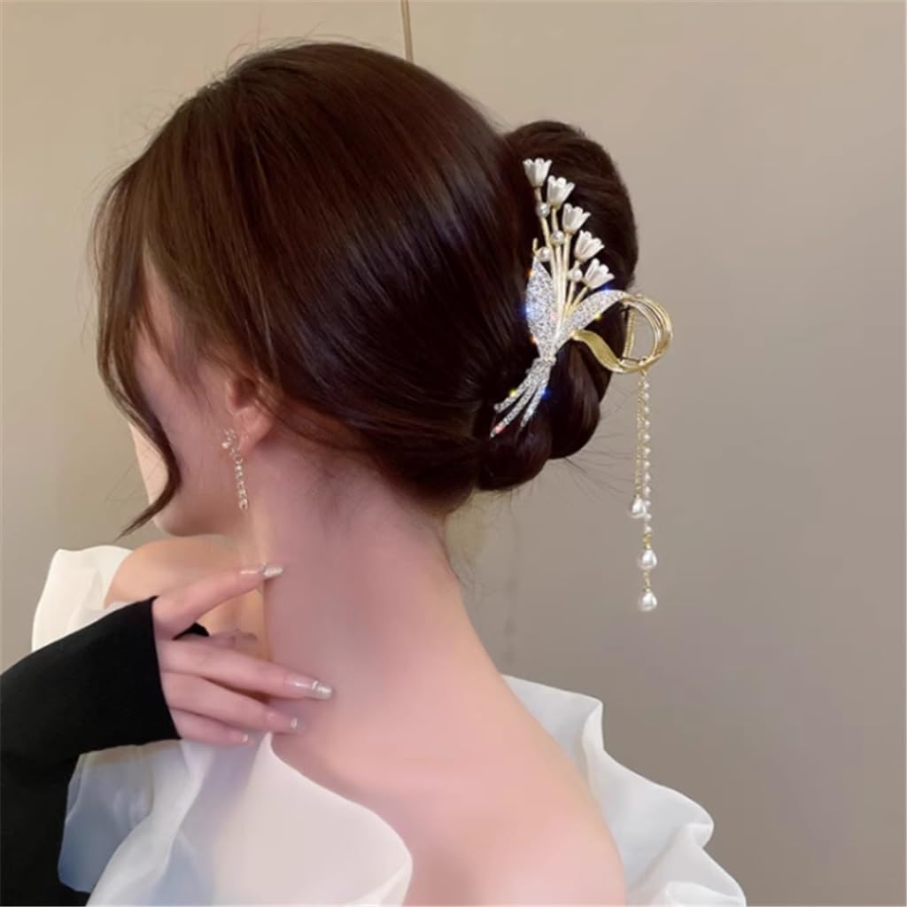Épingle à cheveux motif fleur d'été avec pinces crabe rétro pour enfants et adultes