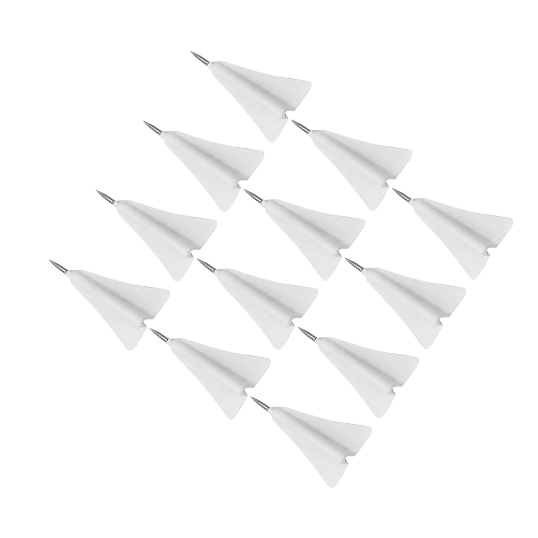 POPETPOP 12pièces Punaises Avion Créatives Remplaçables Épingles Décoratives Multifonctions pour Tableau Liège Photos Cartes Fournitures Bureau