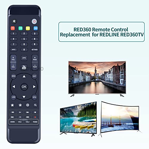 GOUYESHO RED360TV Remote Control Suitable for RED360.TV Red line for 7 line/RED 360,Red 360 Mega/Red 360/Red 360 Plus HD,for Redline for 7 line/RED 360/mega plus/HD line Replaced Remote Controller - Image 2