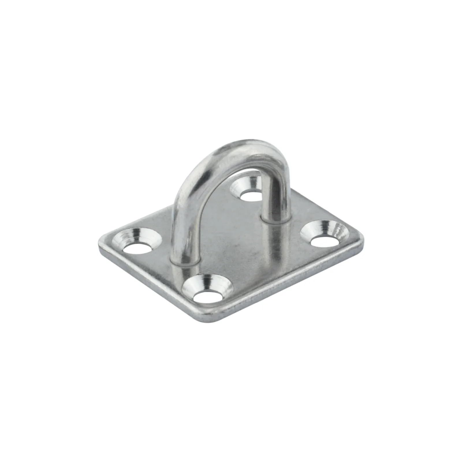 Yxinaer 5Mm Stainless Steel Eye Plate 1Pc 316 Stainless Steel Square Pad Eye Plate Hook /6Mm/8Mm Hanger Heavy Duty Ceiling Wall Boating Yacht Shade Sailing Marine(5Mm)