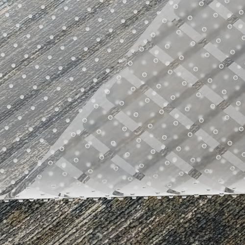 Ottomanson Carpet Runner Protector 26' x 9' – Non Slip Waterproof Clear Vinyl Rug & Carpet Protector with Gripper Backing for Hallways & Entryways, Easy to Clean