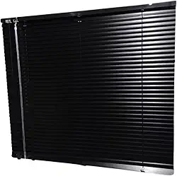 Persiana Horizontal 25mm Alumínio 1,00 Larg X 1,00 Altura (Preto Direito)