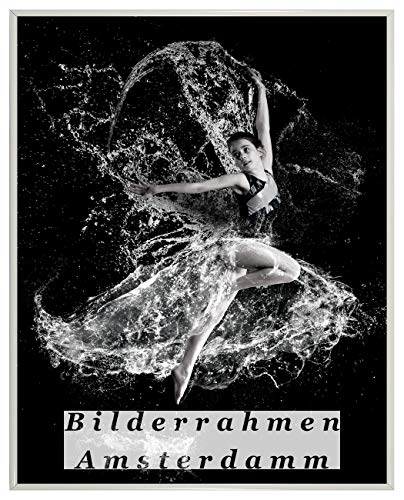 Homedecoration Bilderrahmen Amsterdam Weiß 60x90 cm Kunststoffrahmen mit Kunstglas 1mm bruchsicher glasklar Cover