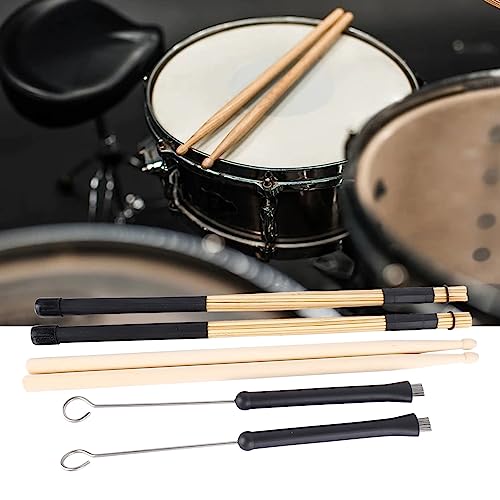 Set de Baquetas y Brochas para Batería de Madera miniatura 2