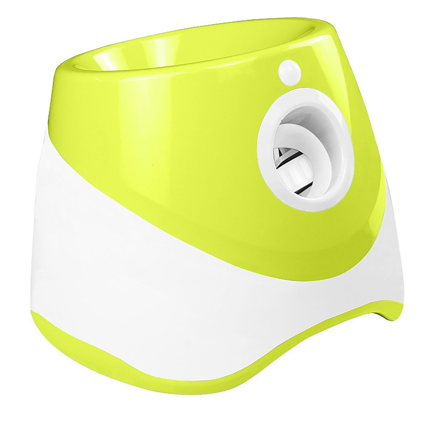 Lanciatore automatico di palline per cani, lanciatore professionale di palline da tennis per Border Collie e razze attive (esercizio a combustione energetica) (giallo-verde, M)