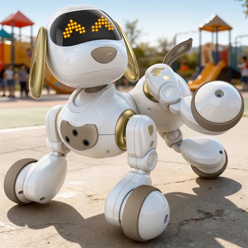 Ruko 18011 Smart Robot Dog, Interactive Puppy with 30 LED