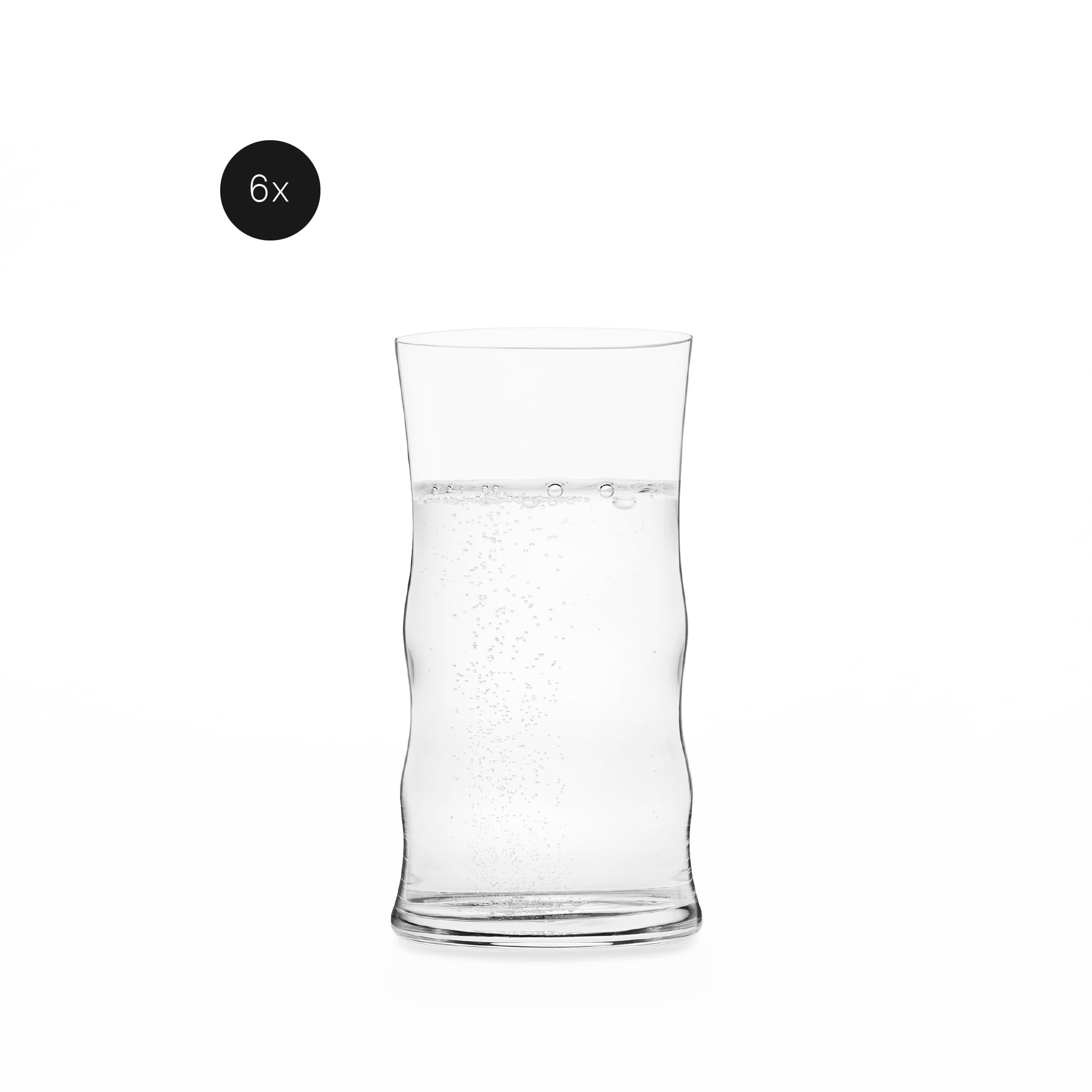 Josephinenhütte® JOSEPHINE N°5 Wassergläser [DAS GLAS FÜR GENIESSER] - handgefertigt & mundgeblasen - 6er Set (250ml) - filigrane Eleganz für höchste Ansprüche
