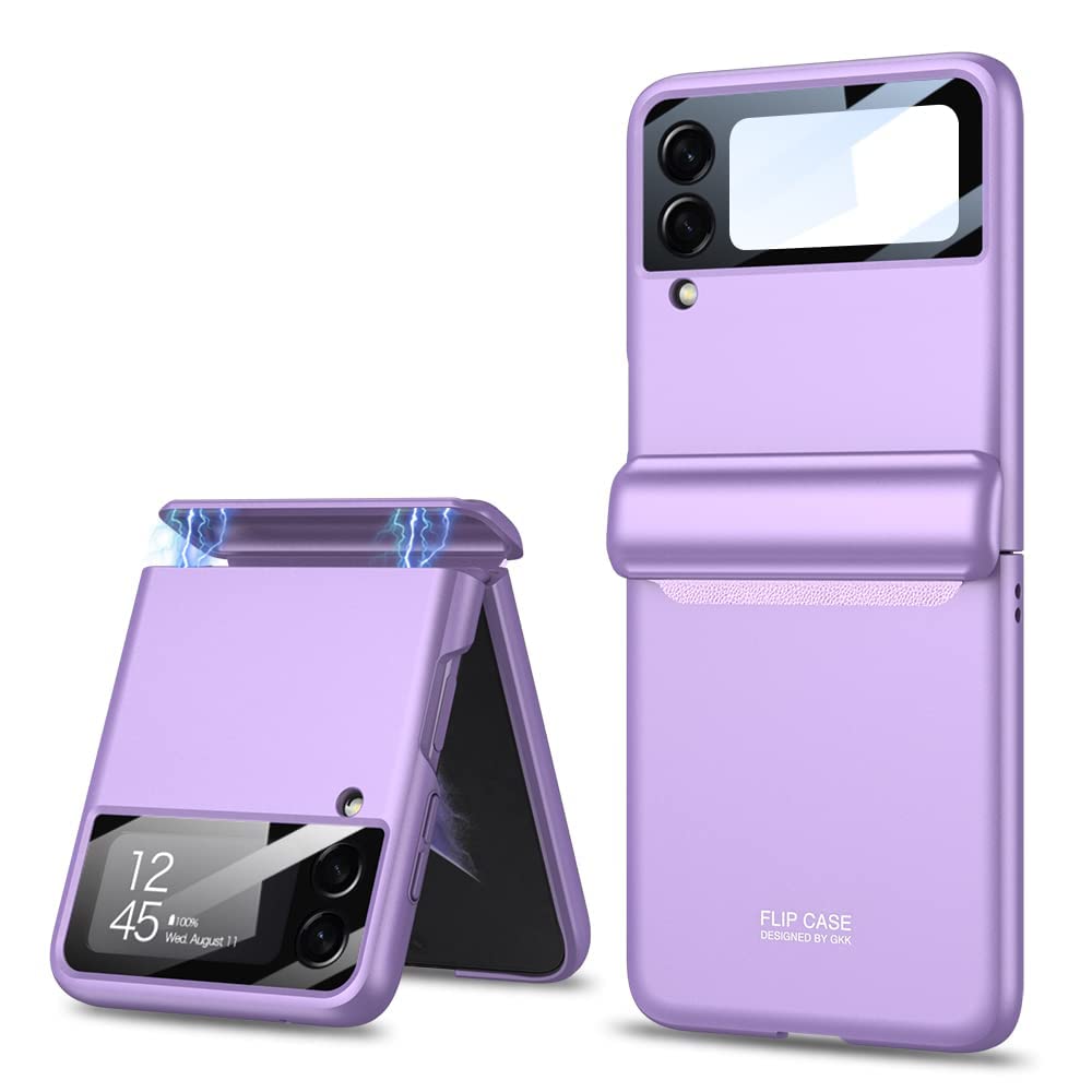 KINSHU Samsung Galaxy Z Flip4 5G / Galaxy Flip 4 Magnetic Back Cover(Purple)