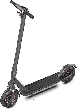 Electric Kick Scooter for Adults 19 mph Speed 10” Solid Tires & 25 Miles Long Range Battery - 350w Powerful Motor Foldable & Portable Commuting Scooter with Double Braking System