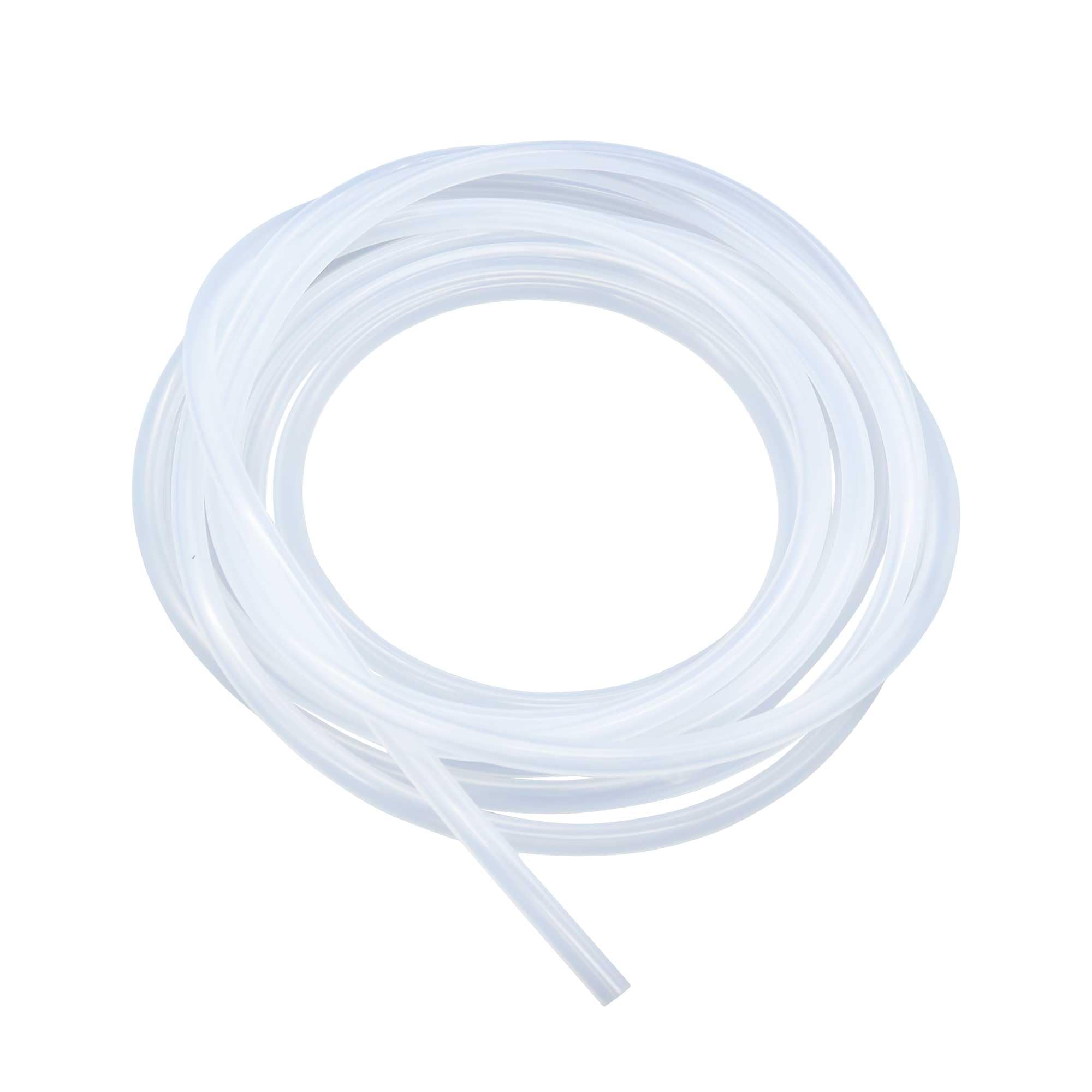 Lavmhab Clear Silicone Tube Food Grade Hoses 3Mm Id X 5Mm Od 5M, Flexible Silicone Rubber Tubing Water Air Pipes