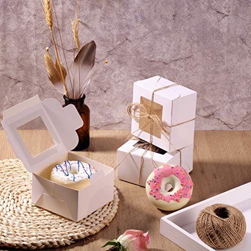 Boîtes cupcakes blanches emballage cadeau biscuits et petites tartes - 7