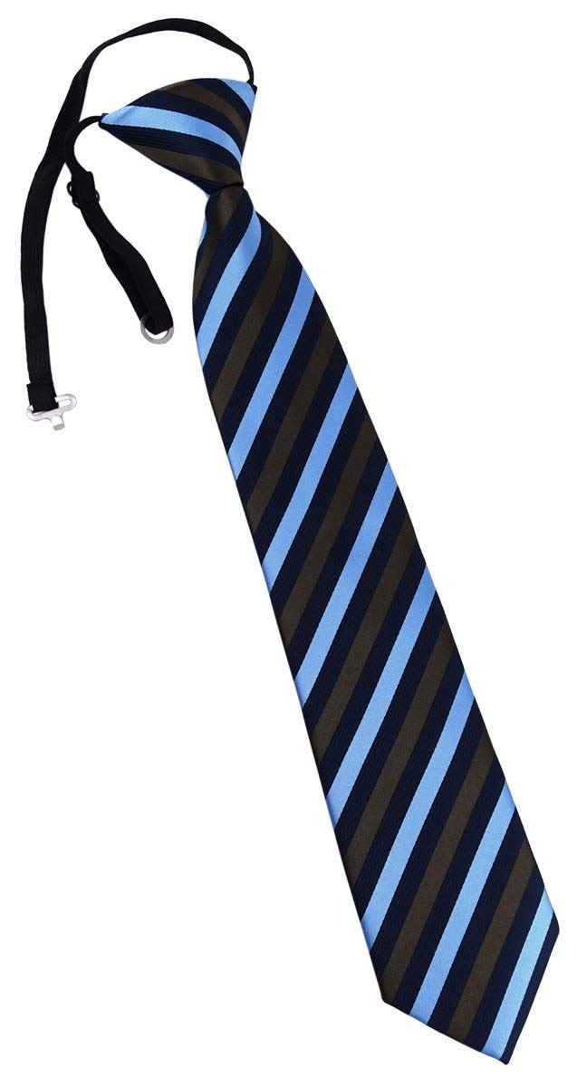 TigerTie Cravate pour enfant à rayures - Cravate pré-nouée avec élastique