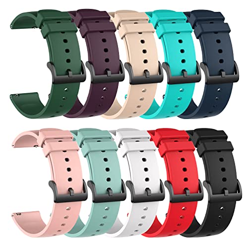CHULN 3er-Set Sportarmband Für Amazfit Bip 3, GTS, GTR 42mm - Weiches Silikon, Atmungsaktiv & Einfach Wechselbar